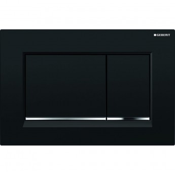 Смывная клавиша GEBERIT SIGMA 30 115.883.KM.1 черный хром глянец Смывная клавиша GEBERIT SIGMA 30 115.883.KM.1 черный хром глянец
