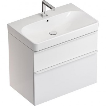 Тумба с раковиной GEBERIT SMYLE SQUARE 500.353.00.1-500.249.01.1 75 см белый Тумба с раковиной GEBERIT SMYLE SQUARE 500.353.00.1-500.249.01.1 75 см белый